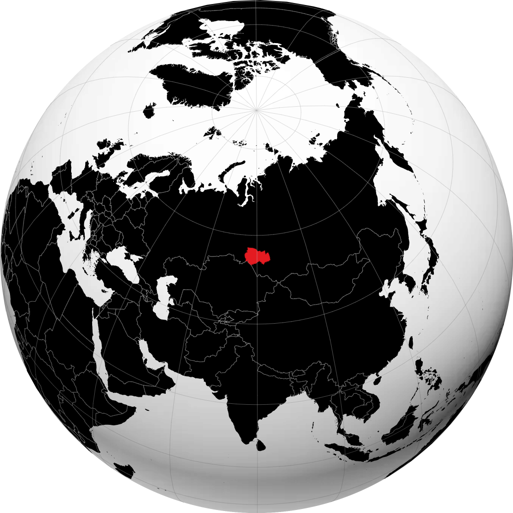 Tỉnh Novosibirsk trên quả địa cầu