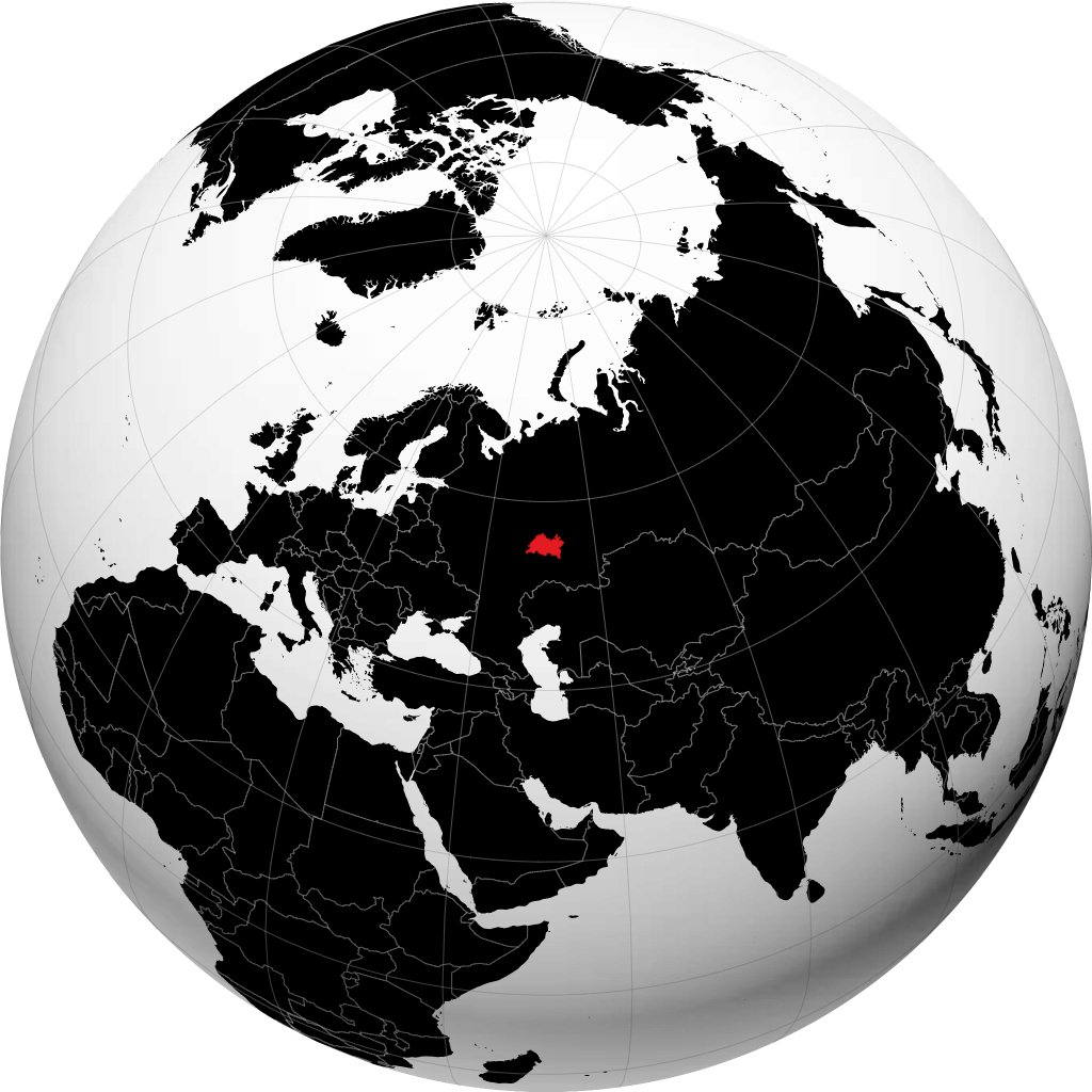 Cộng hòa Tatarstan trên quả địa cầu