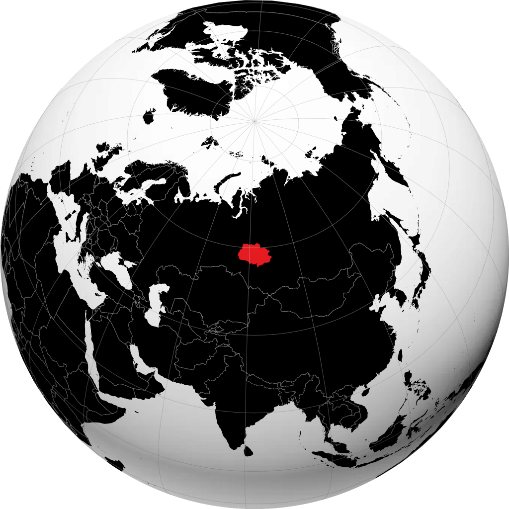 Tỉnh Tomsk trên quả địa cầu