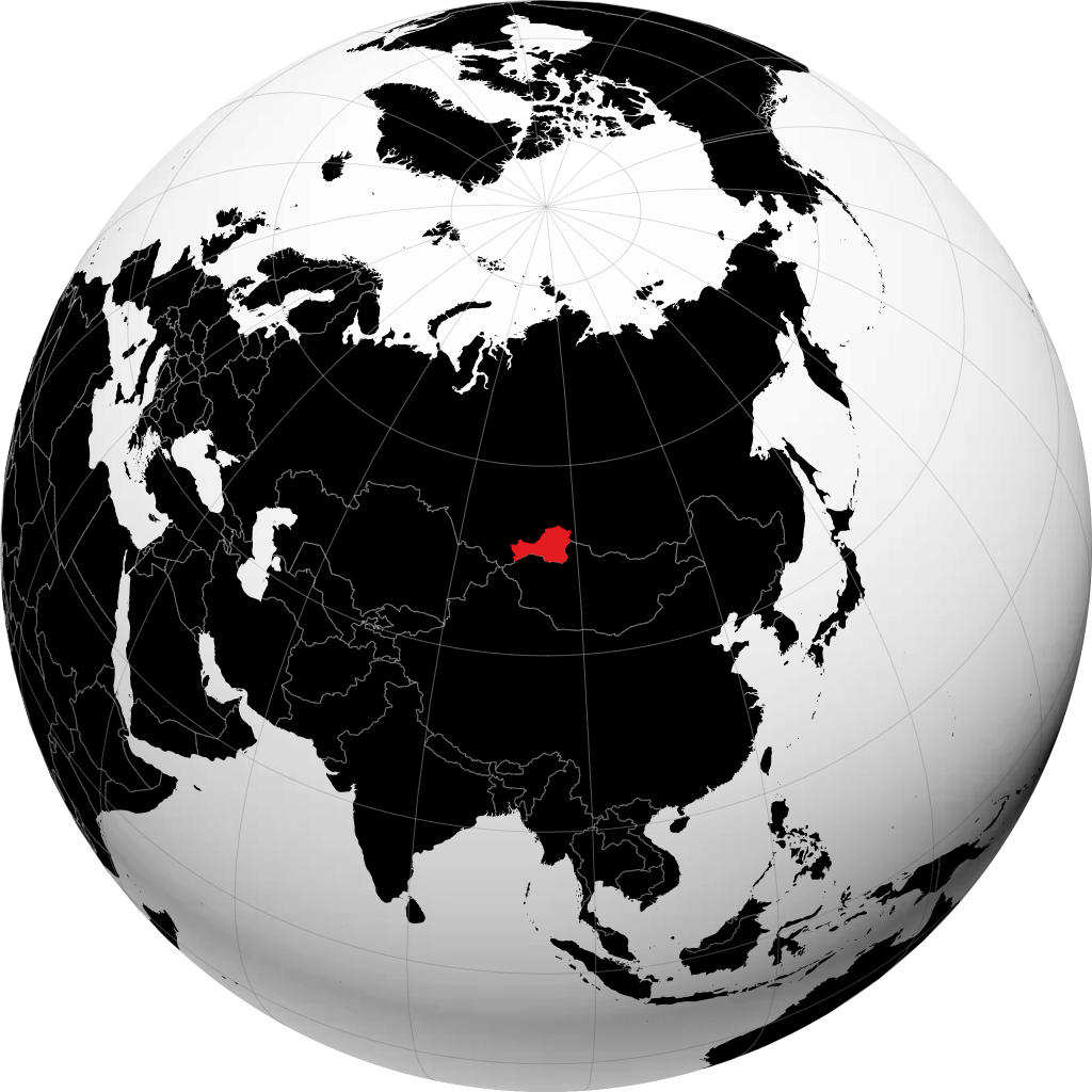 Cộng hòa Tyva trên quả địa cầu