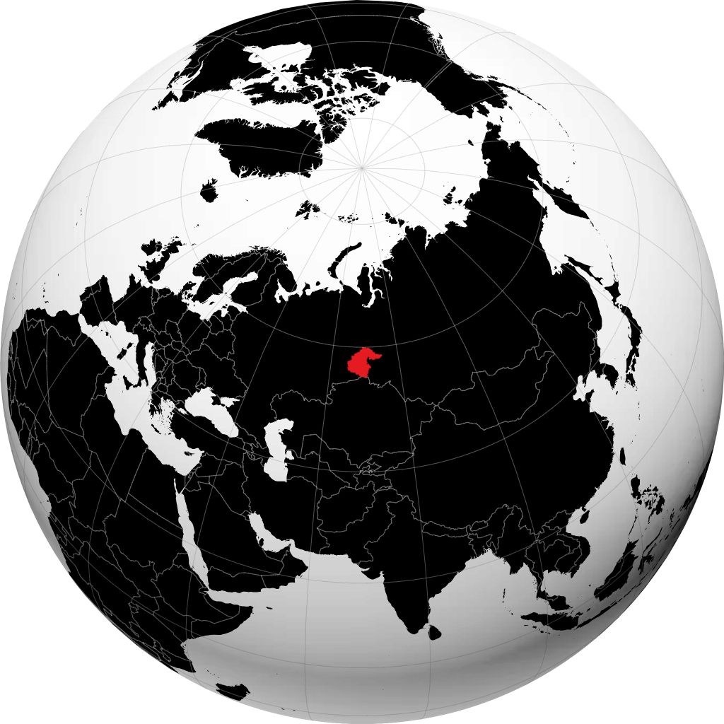 Tỉnh Tyumen trên quả địa cầu