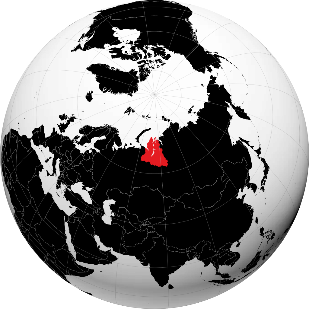 Khu tự trị Yamalo-Nenetskiy trên quả địa cầu