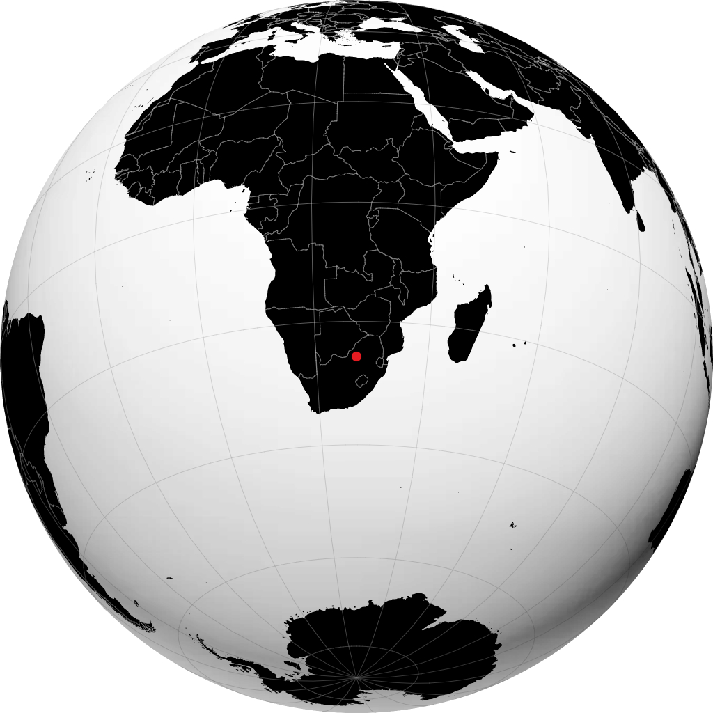 Rustenburg trên quả địa cầu
