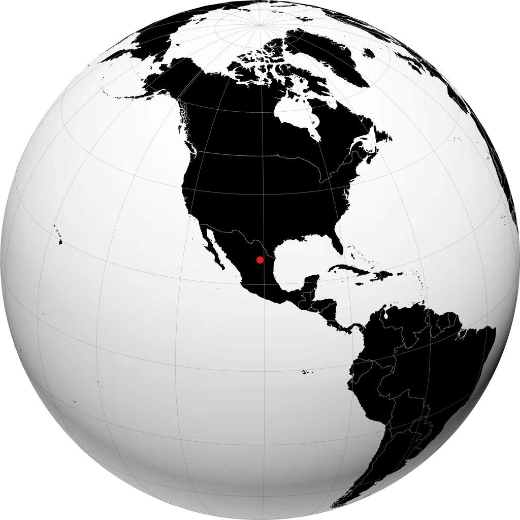 Saltillo trên quả địa cầu