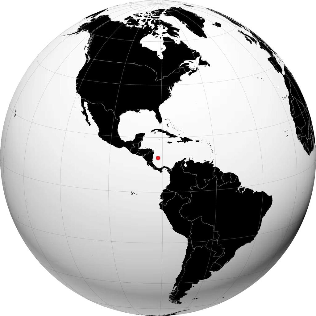 San Andrés trên quả địa cầu