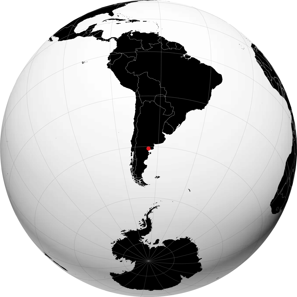 San Antonio Oeste trên quả địa cầu