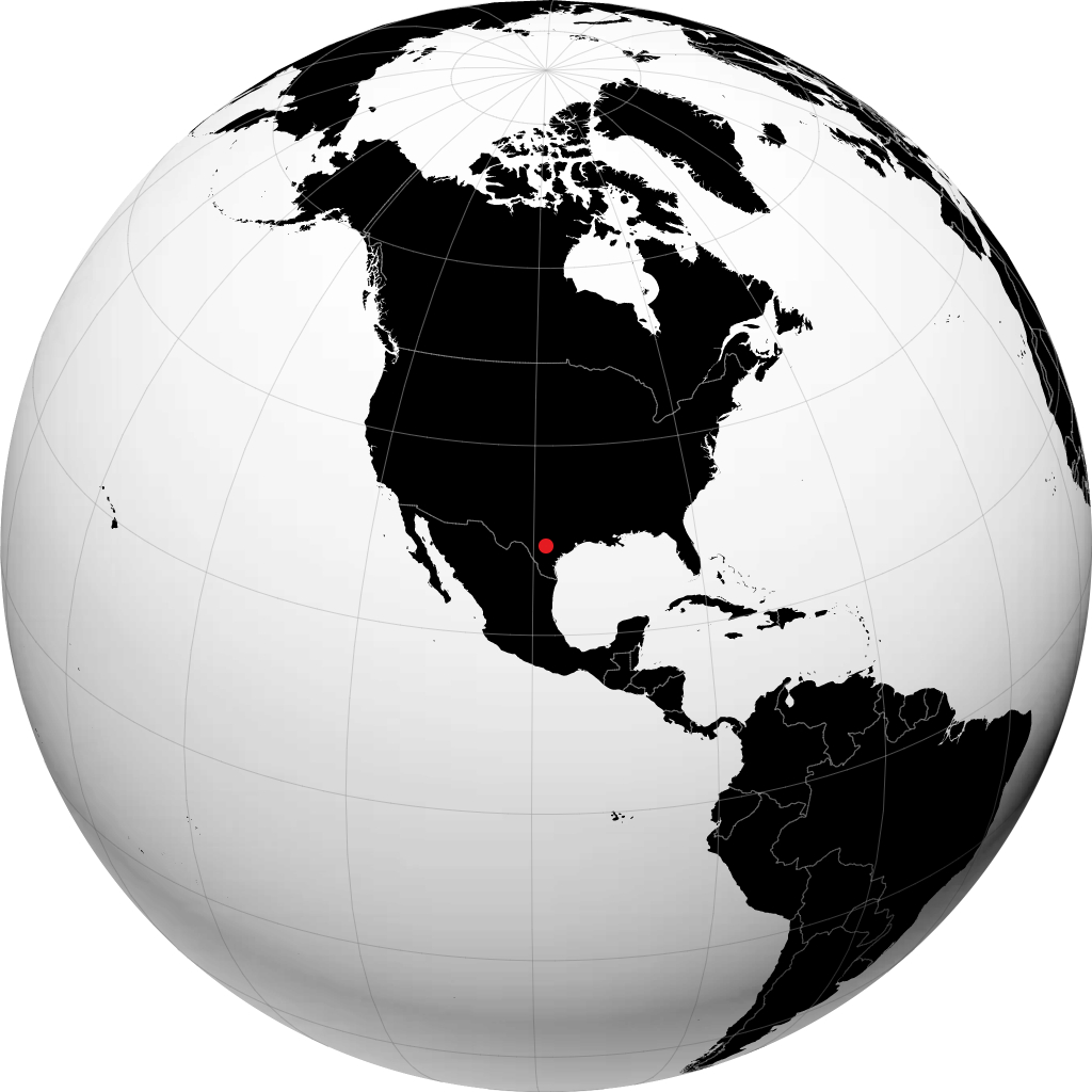 San Antonio trên quả địa cầu