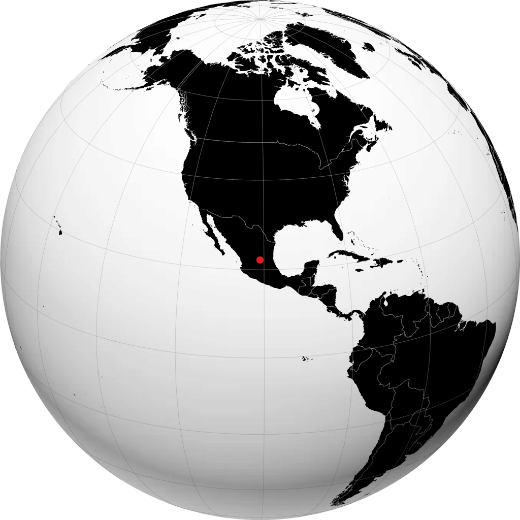 San Luis Potosí trên quả địa cầu