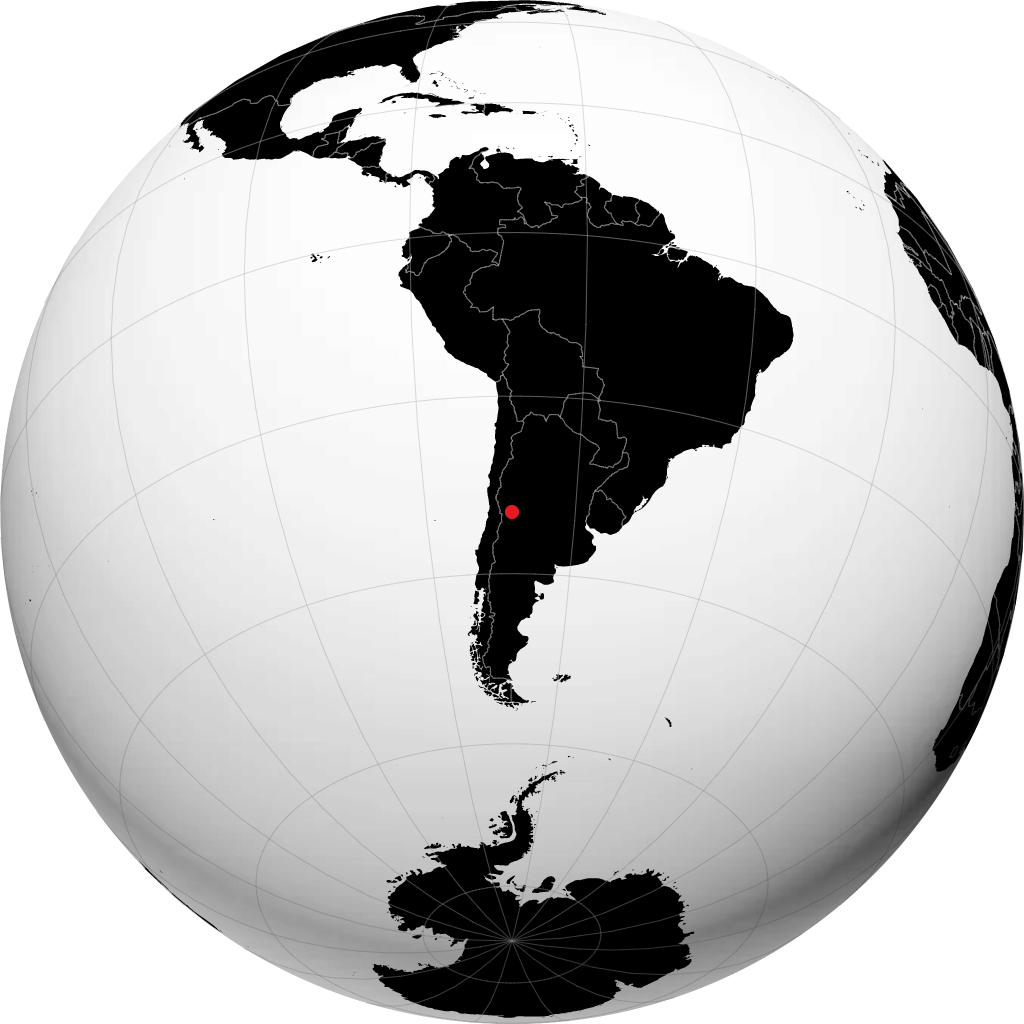 San Martín trên quả địa cầu
