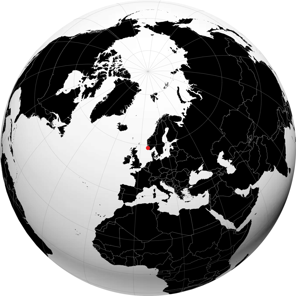 Sandnes trên quả địa cầu
