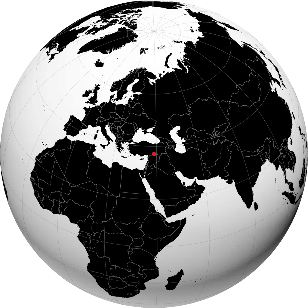 Sanliurfa trên quả địa cầu