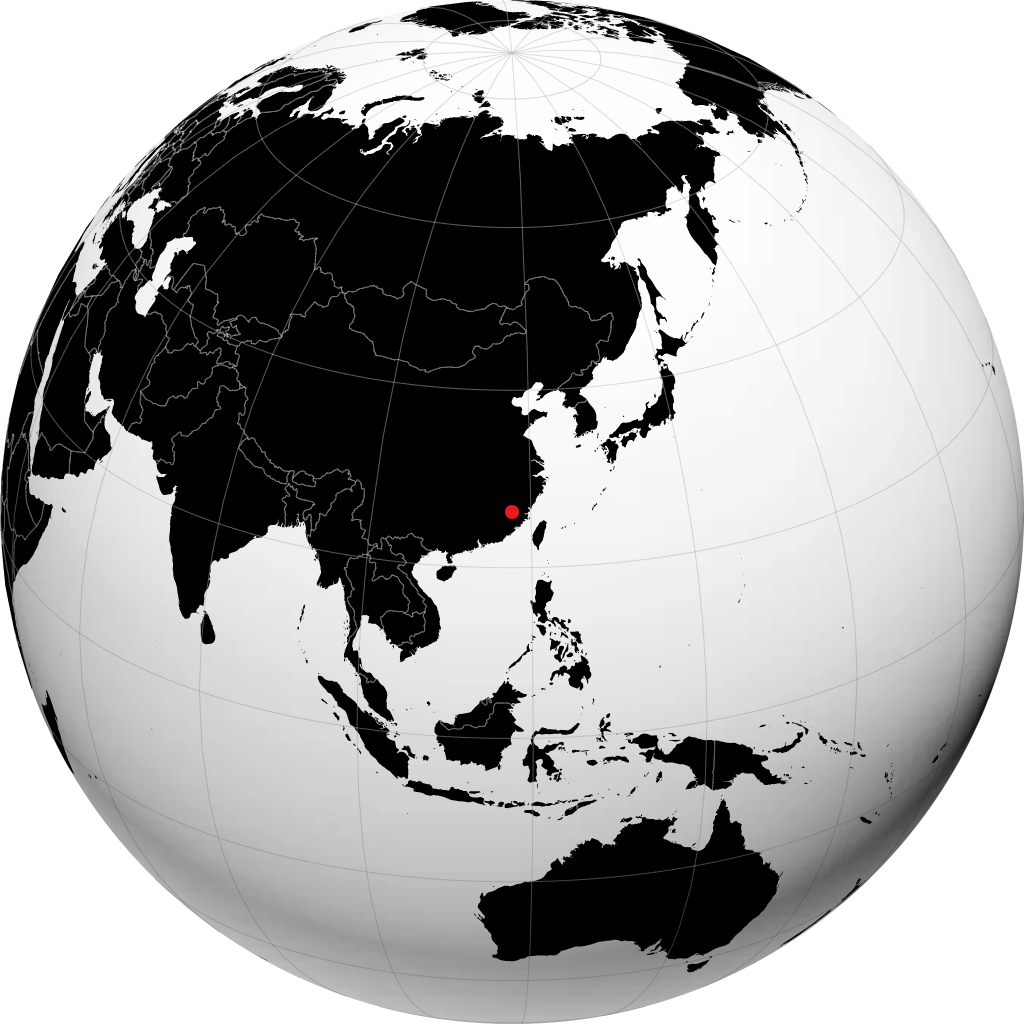 Sanming trên quả địa cầu