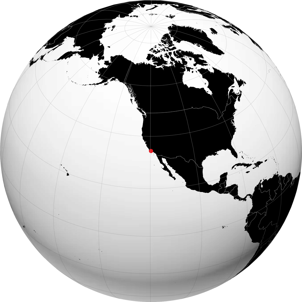 Santa Barbara trên quả địa cầu