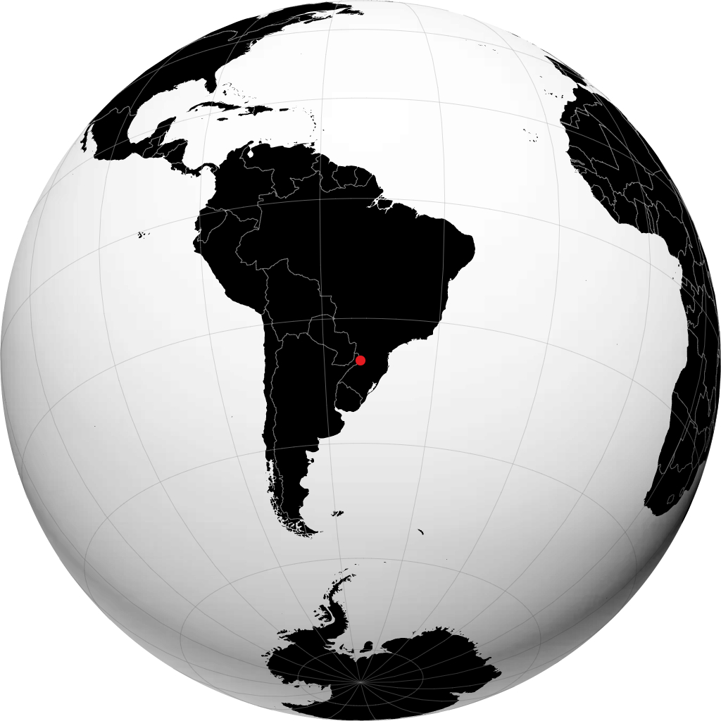 Sao Miguel d'Oeste trên quả địa cầu