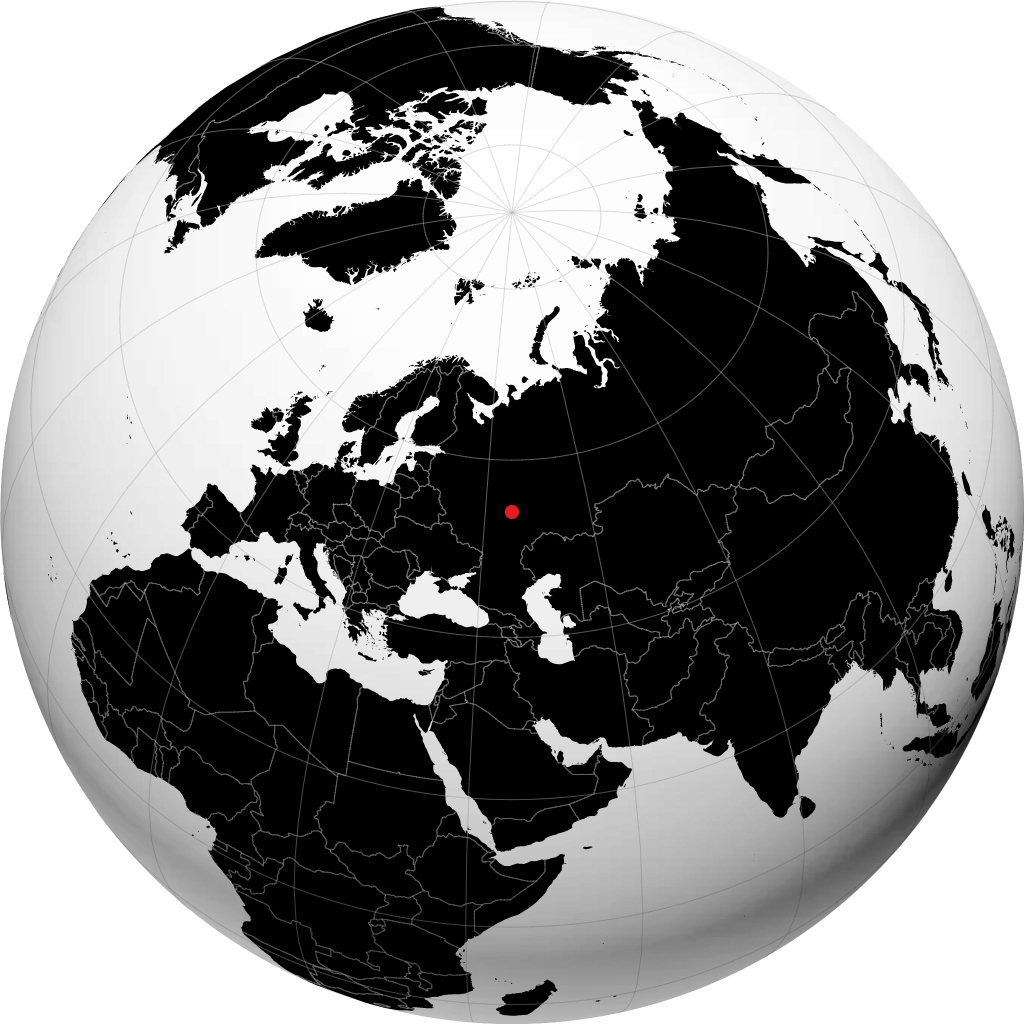 Saransk trên quả địa cầu