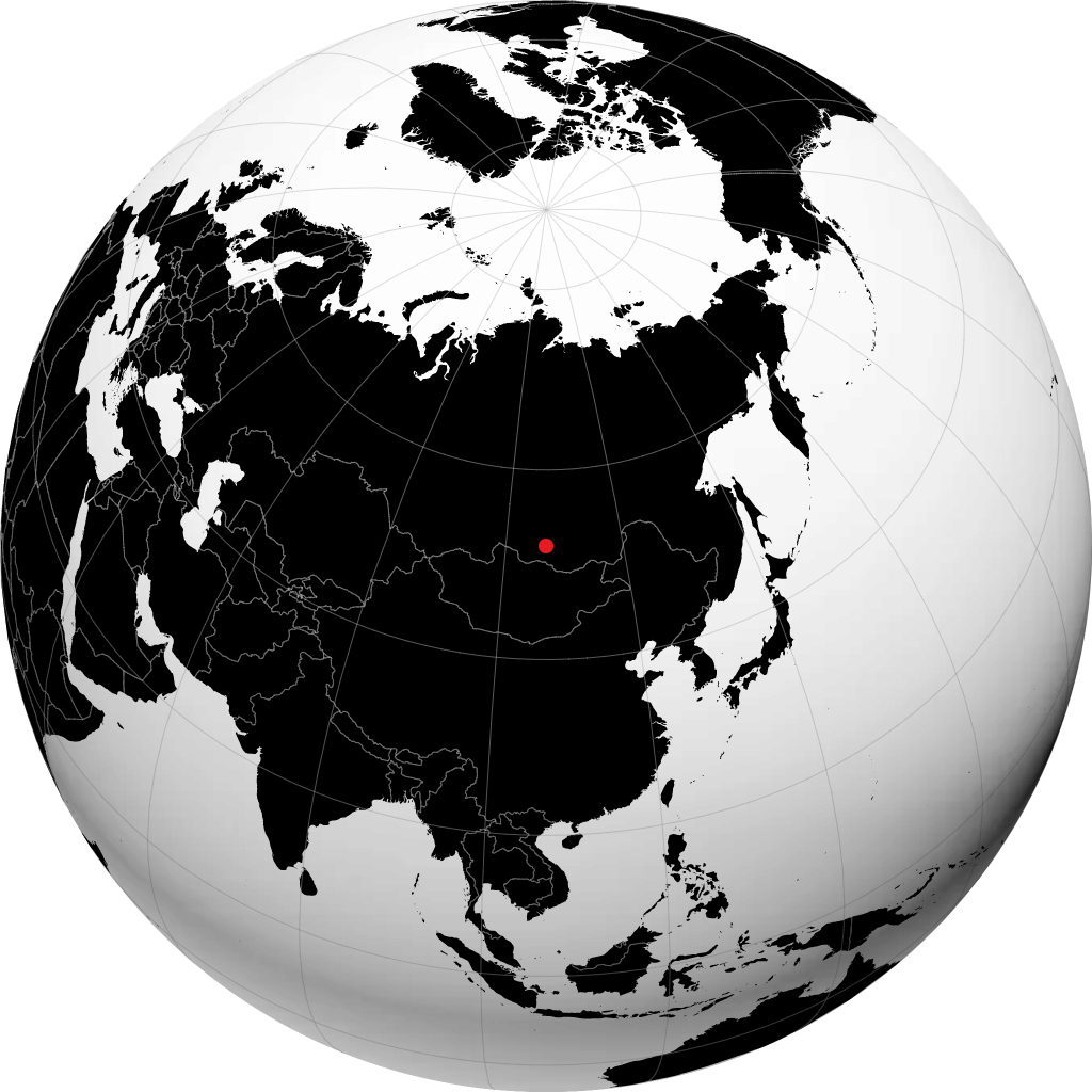 Selenginsk trên quả địa cầu