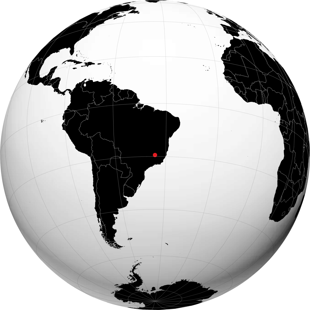 Sete Lagoas trên quả địa cầu