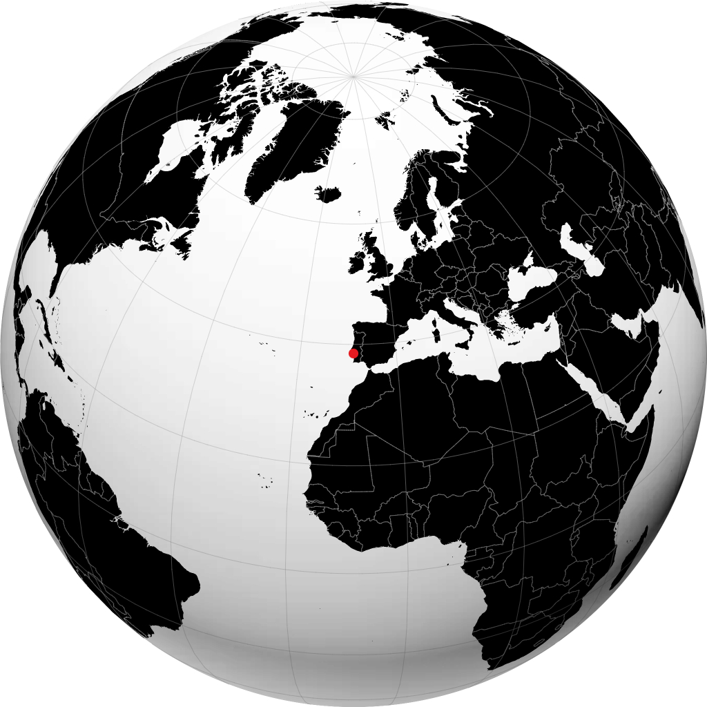 Setúbal trên quả địa cầu