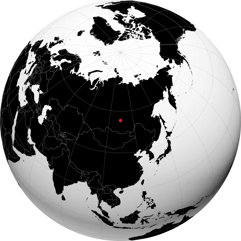 Severobaykalsk trên quả địa cầu