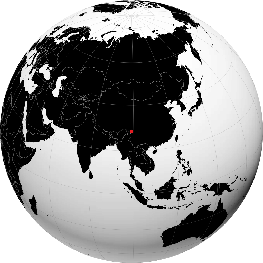 Shengping trên quả địa cầu