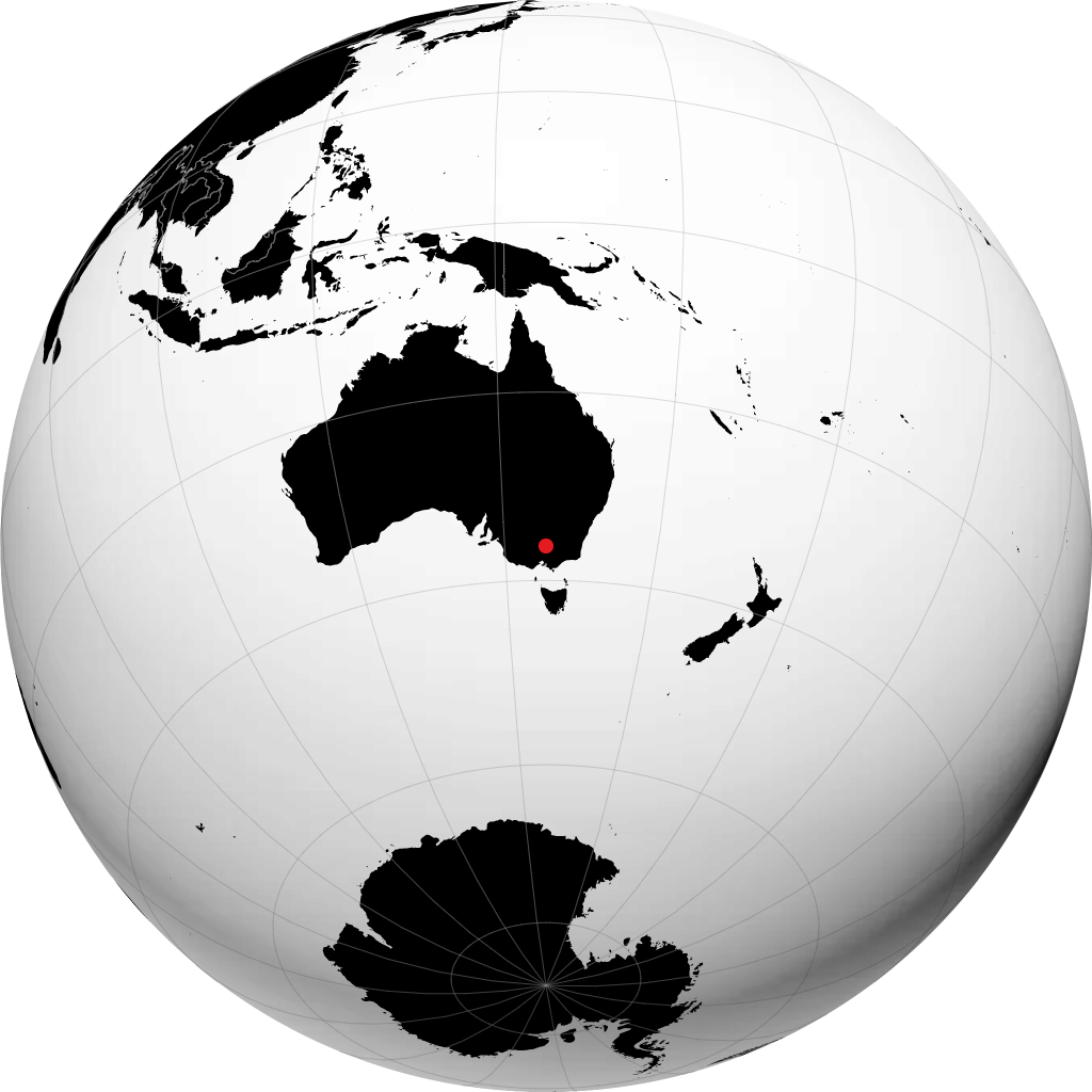 Shepparton trên quả địa cầu