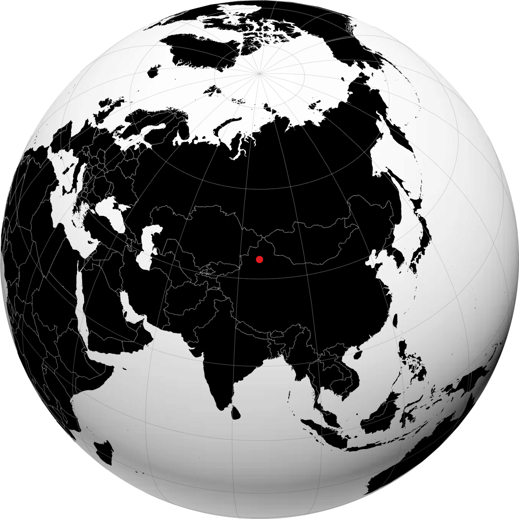 Shihezi trên quả địa cầu