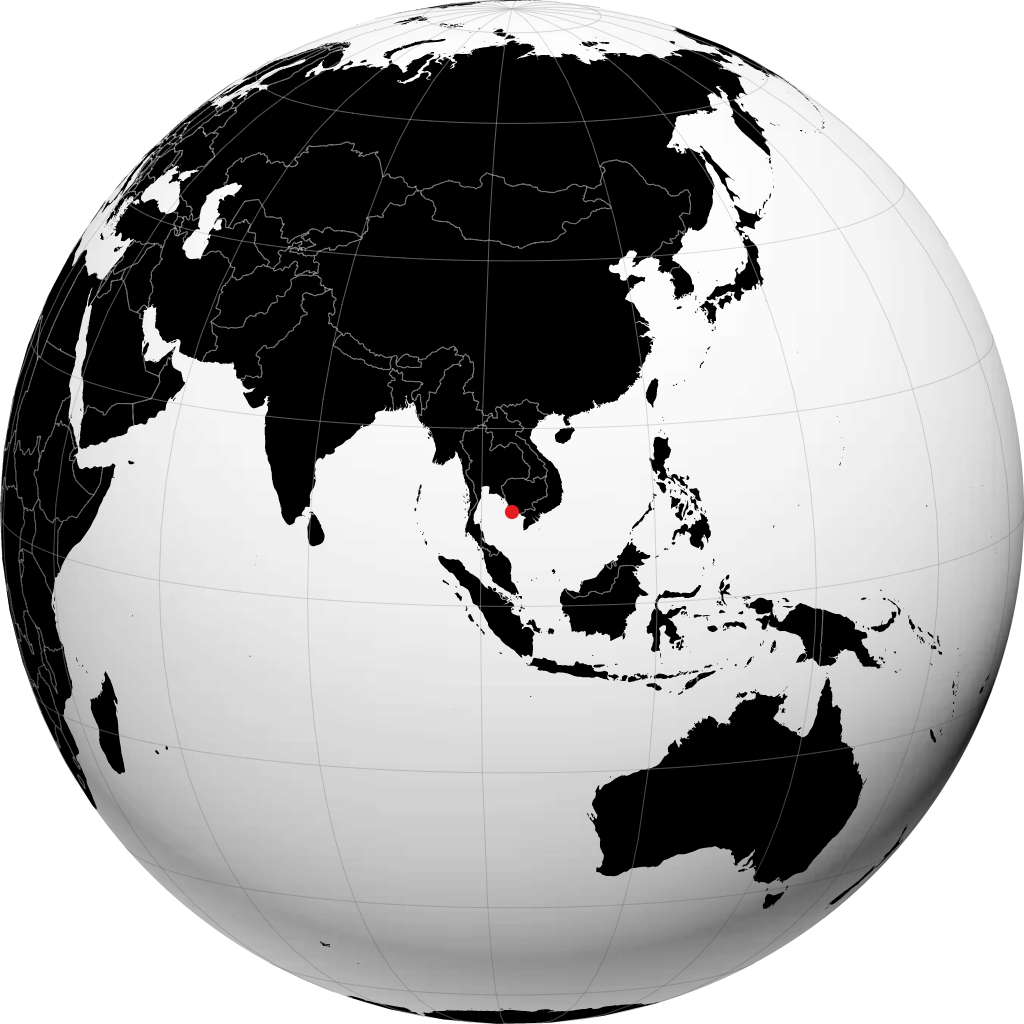 Sihanoukville trên quả địa cầu