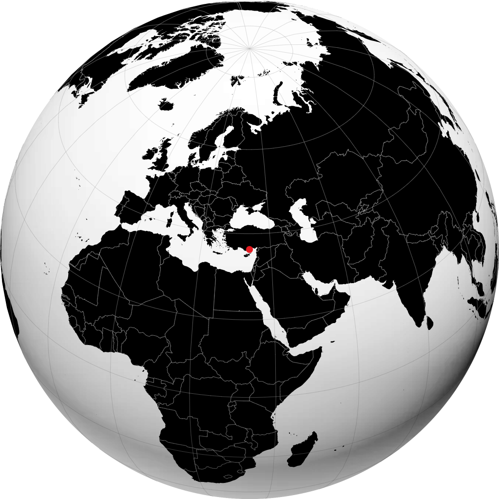 Silifke trên quả địa cầu
