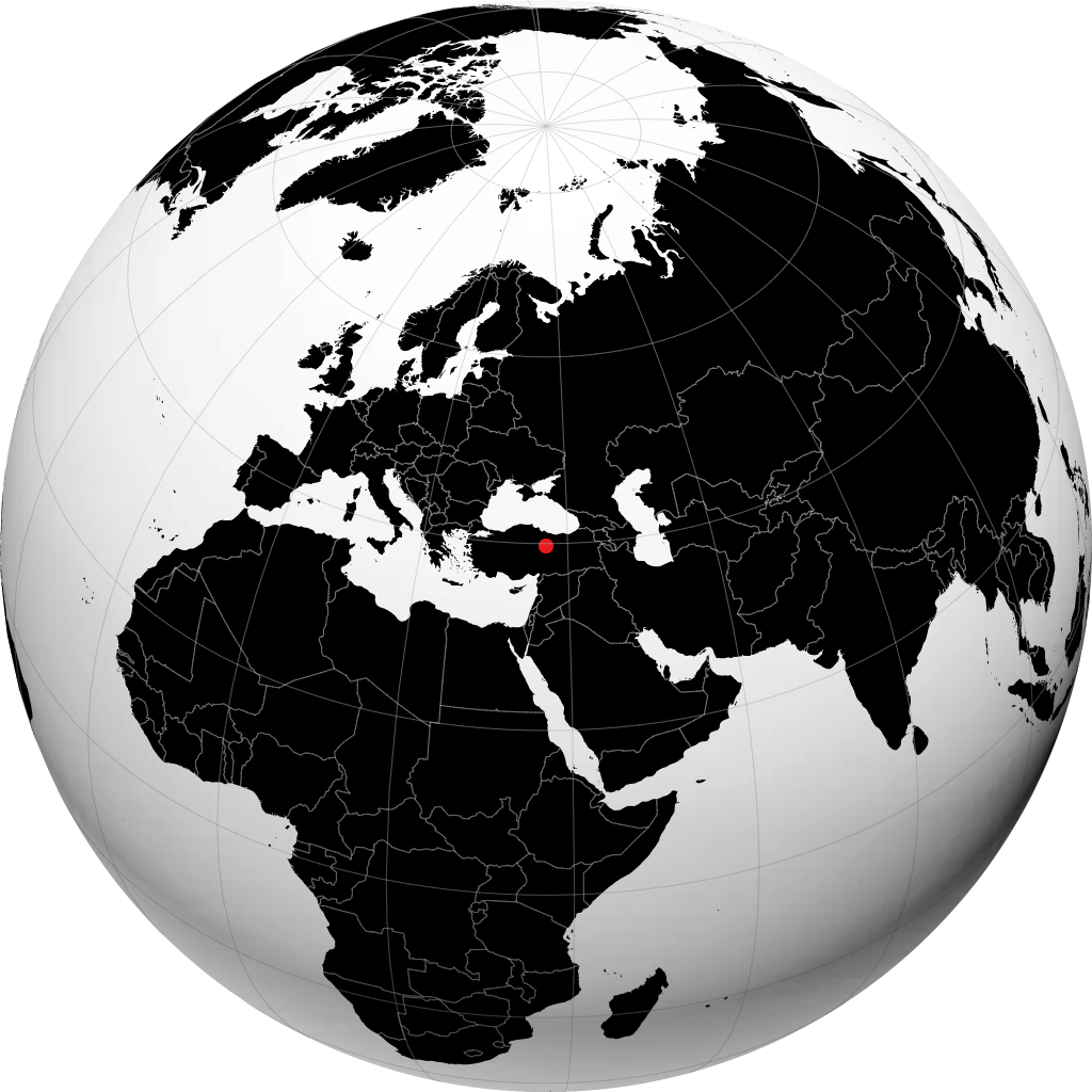 Sivas trên quả địa cầu