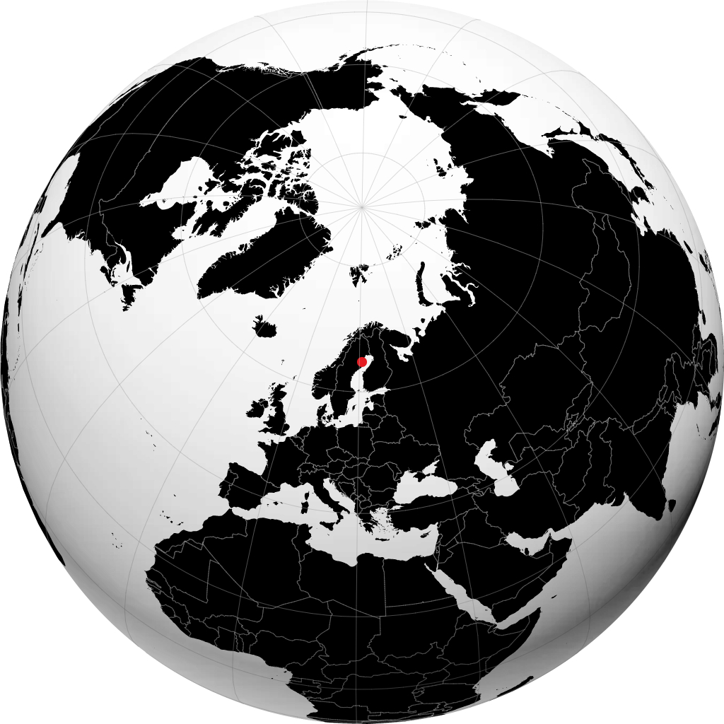 Skellefteå trên quả địa cầu