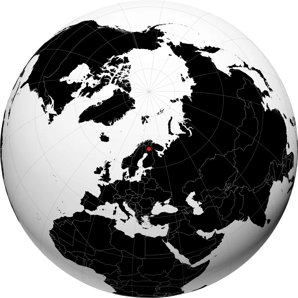 Sodankylä trên quả địa cầu