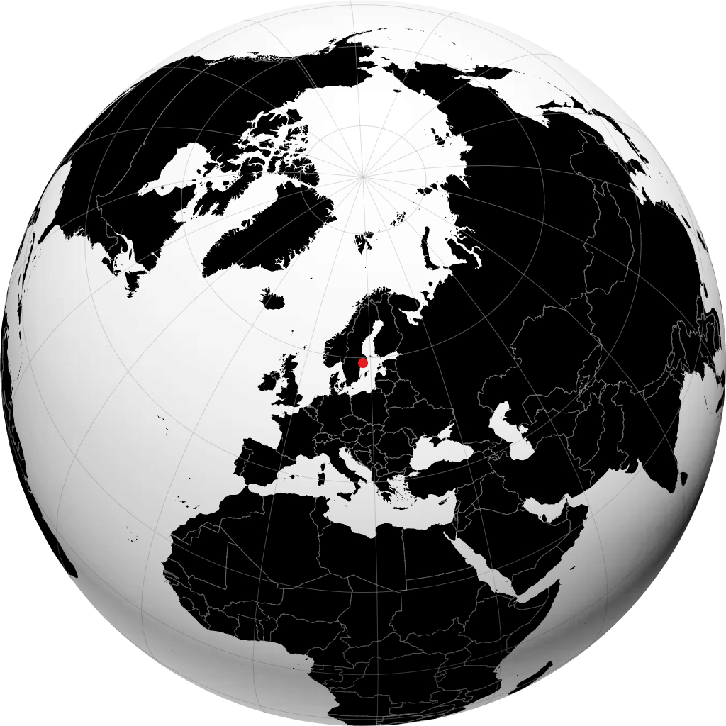 Södertälje trên quả địa cầu