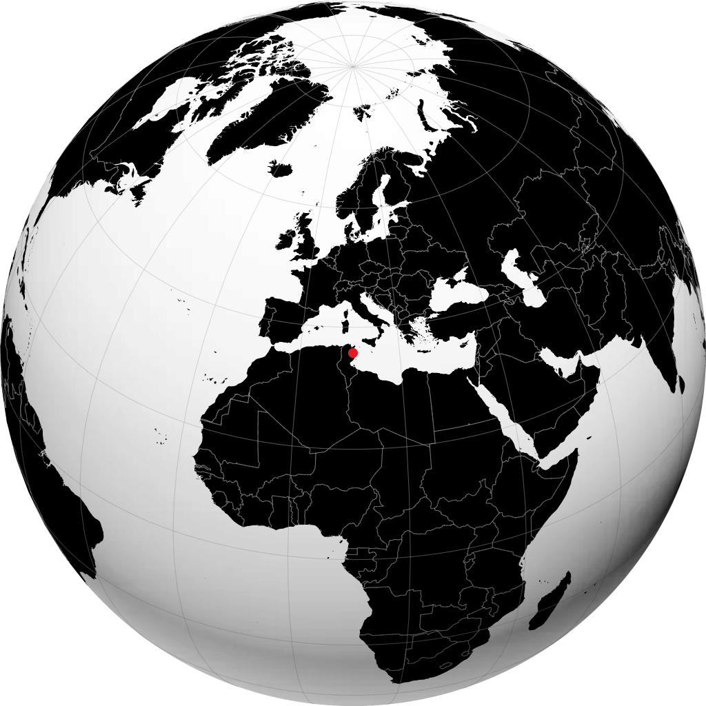 Sousse trên quả địa cầu