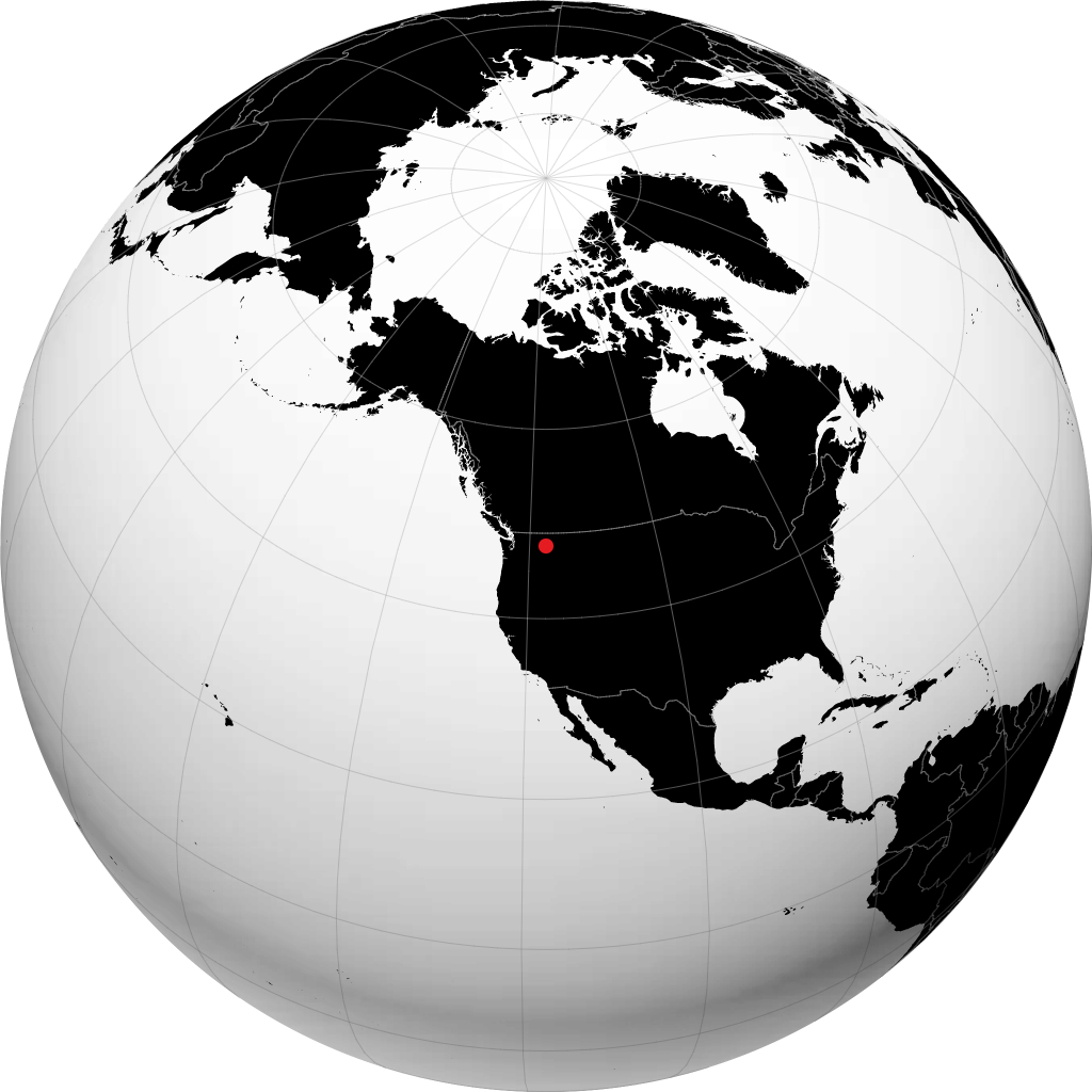 Spokane trên quả địa cầu