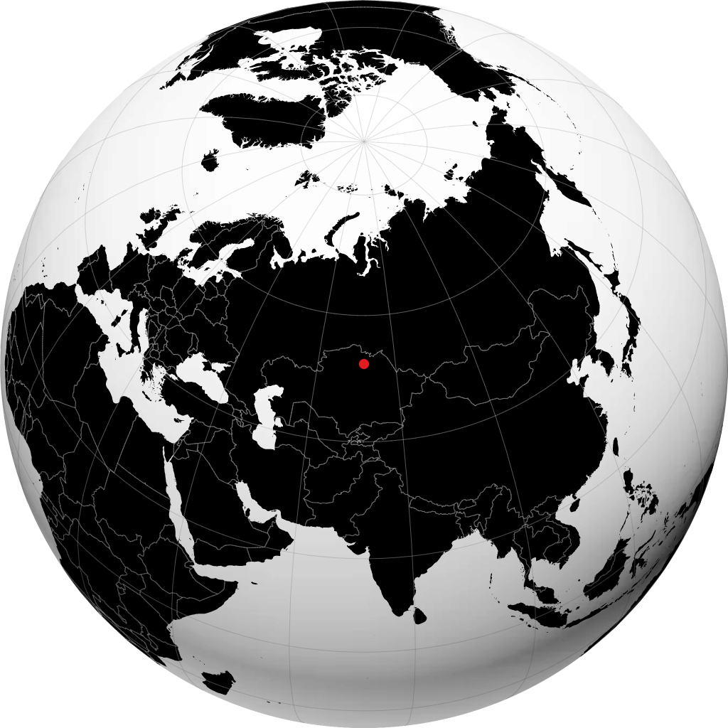 Stepnogorsk trên quả địa cầu