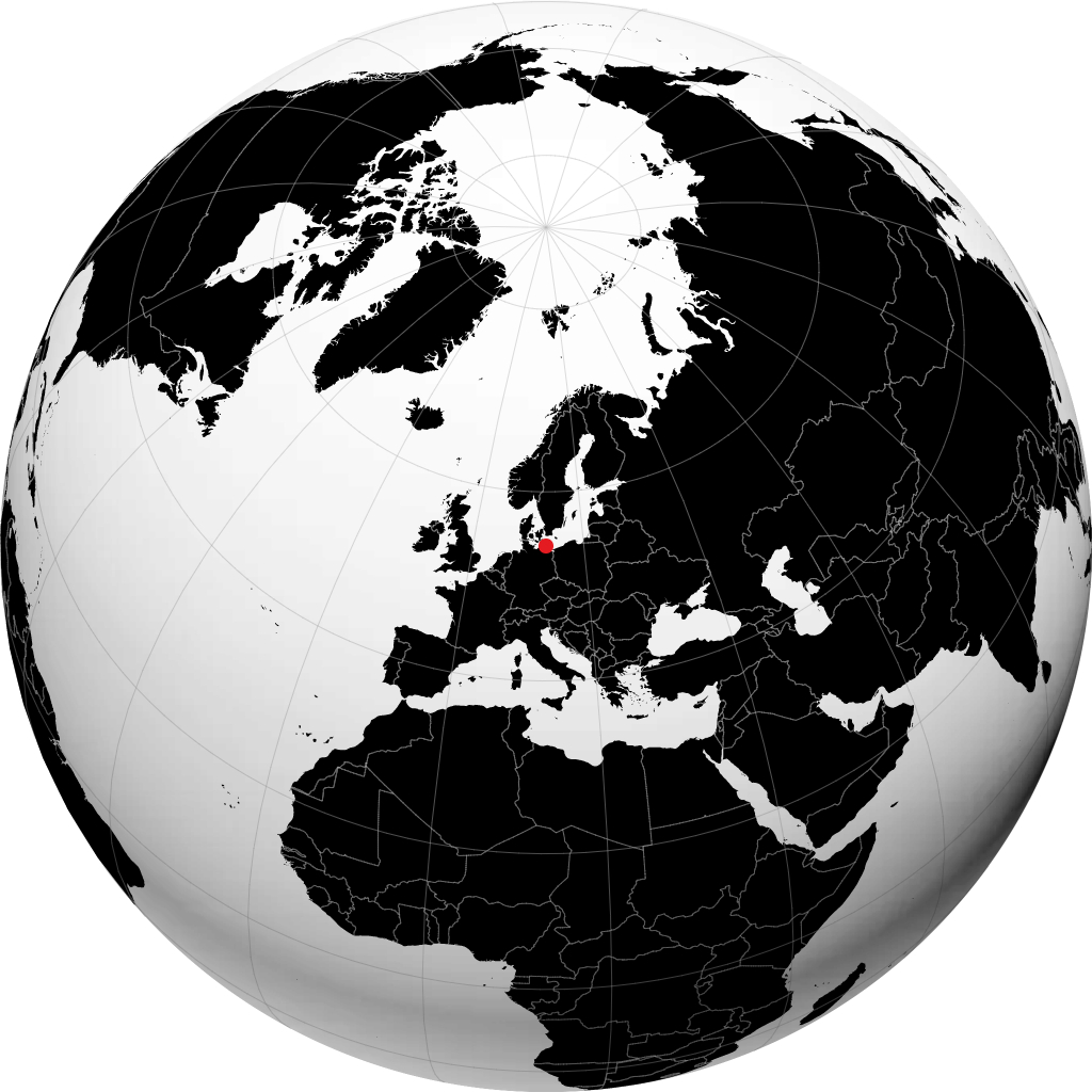 Stralsund trên quả địa cầu