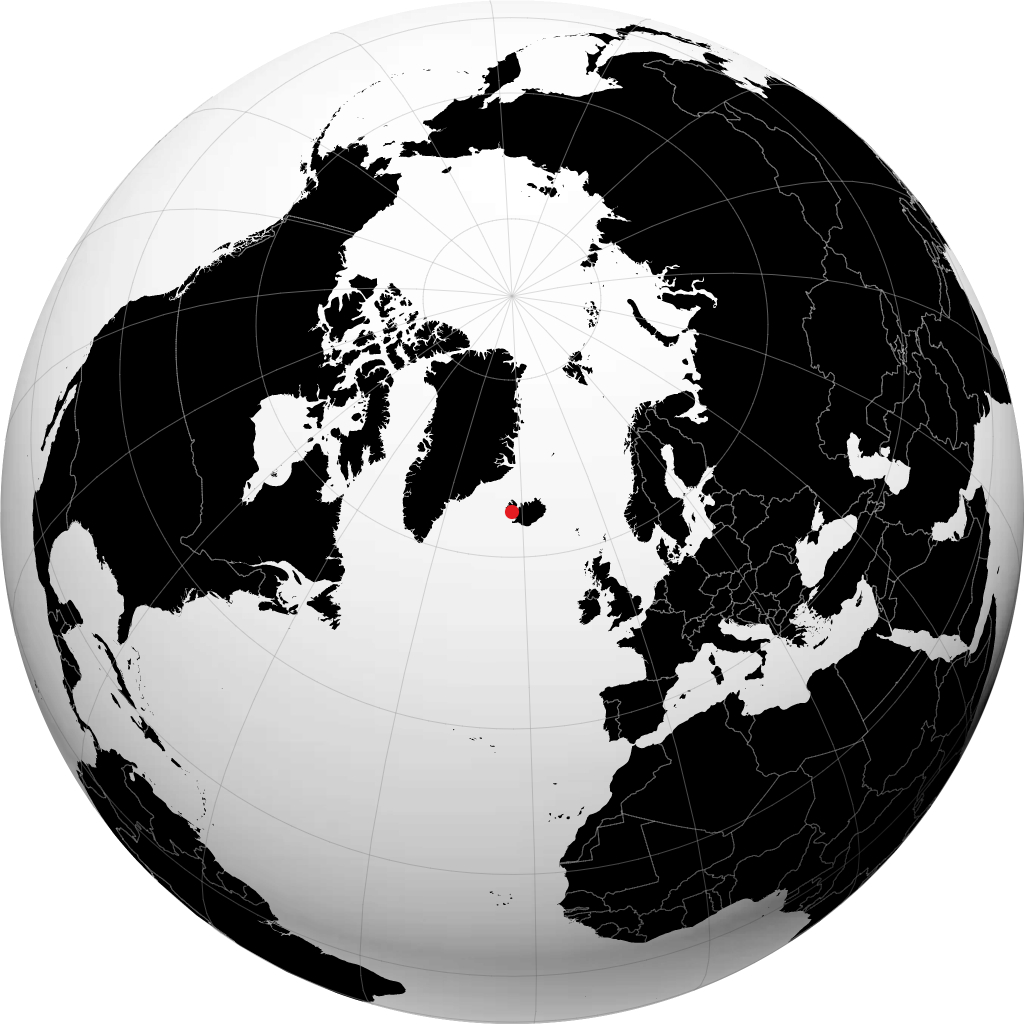 Stykkishólmur trên quả địa cầu
