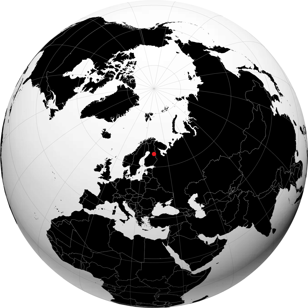 Suomussalmi trên quả địa cầu