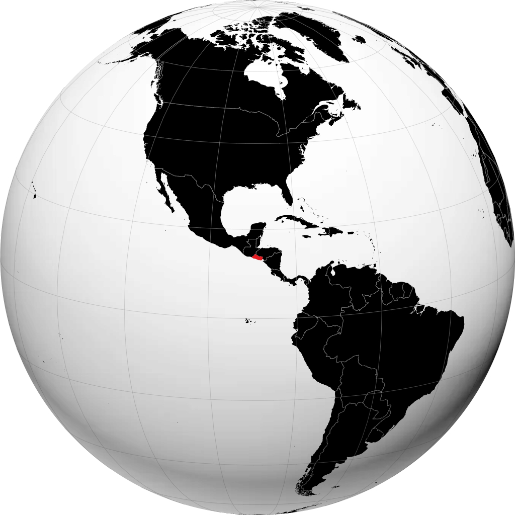 El Salvador trên quả địa cầu