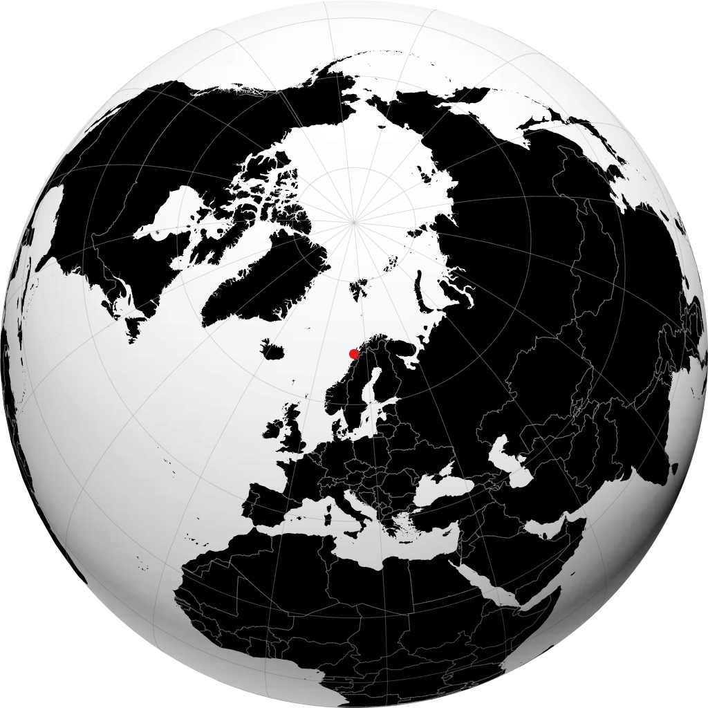 Svolvær trên quả địa cầu