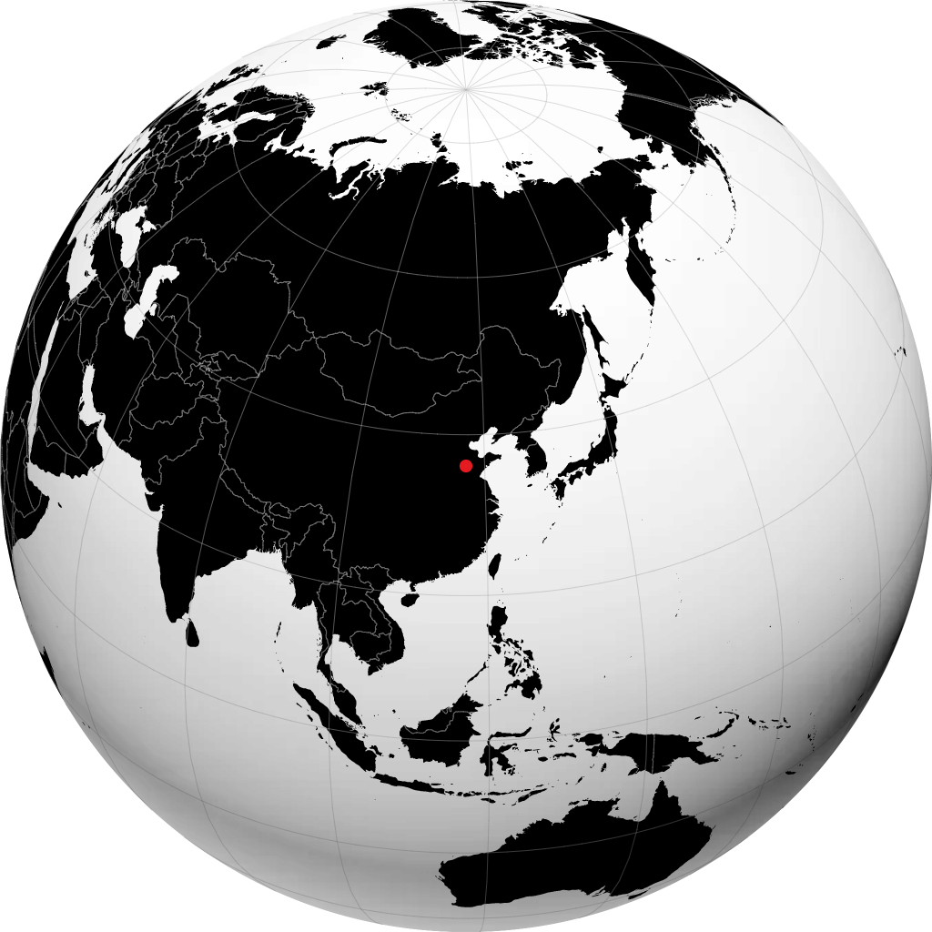 Thái An trên quả địa cầu