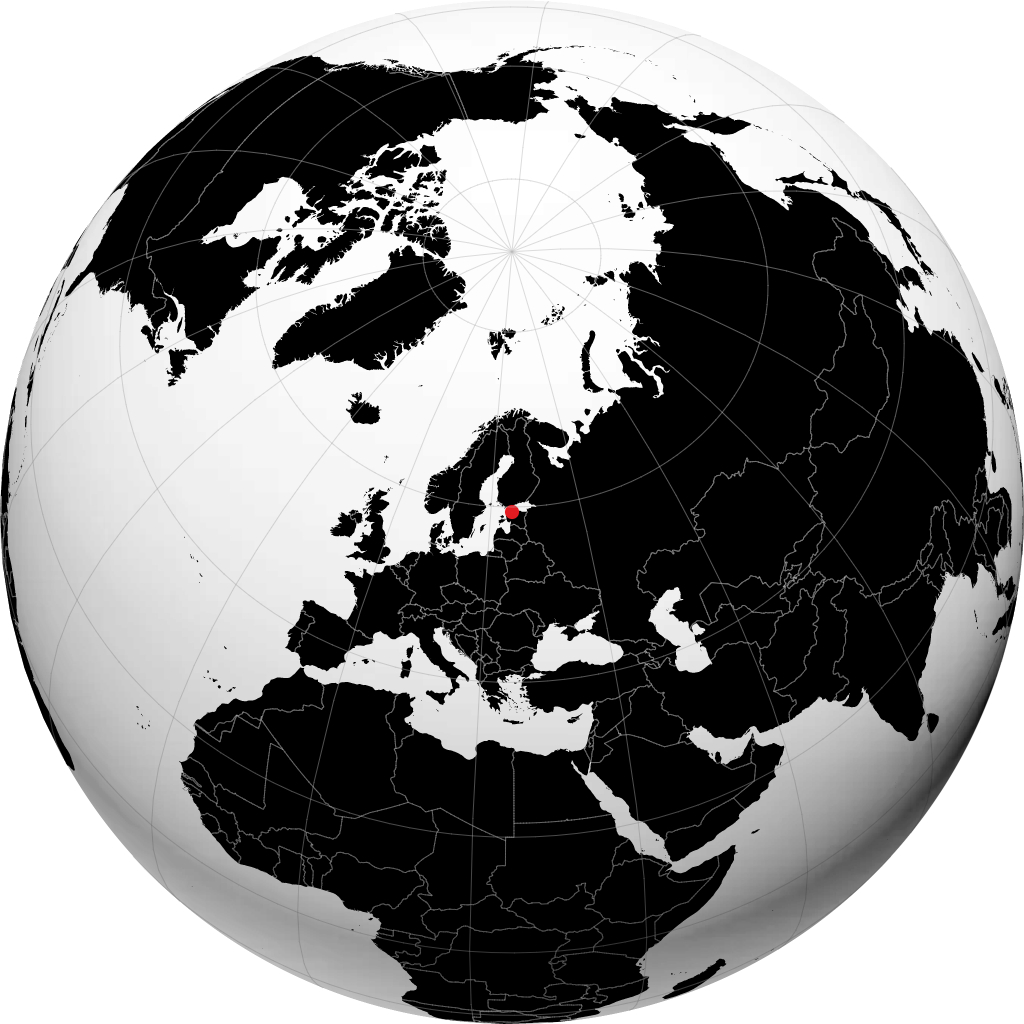 Tallinn trên quả địa cầu