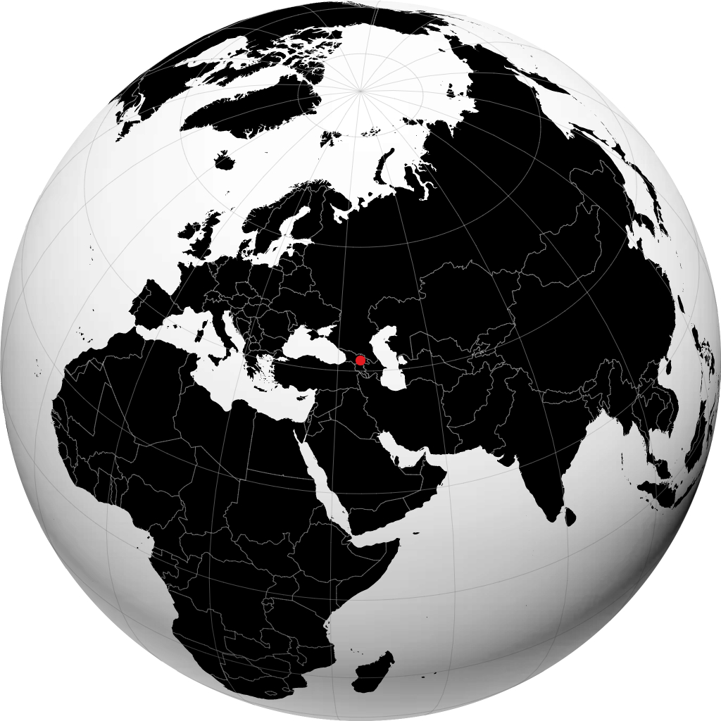 Tbilisi trên quả địa cầu