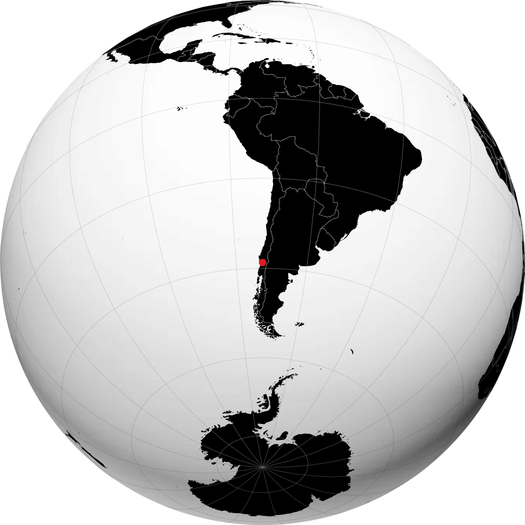 Temuco trên quả địa cầu