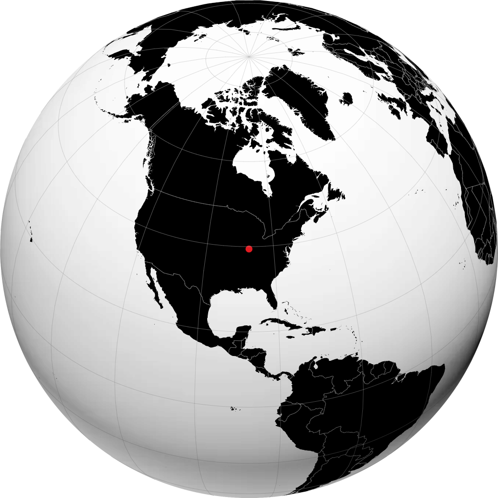 Terre Haute trên quả địa cầu