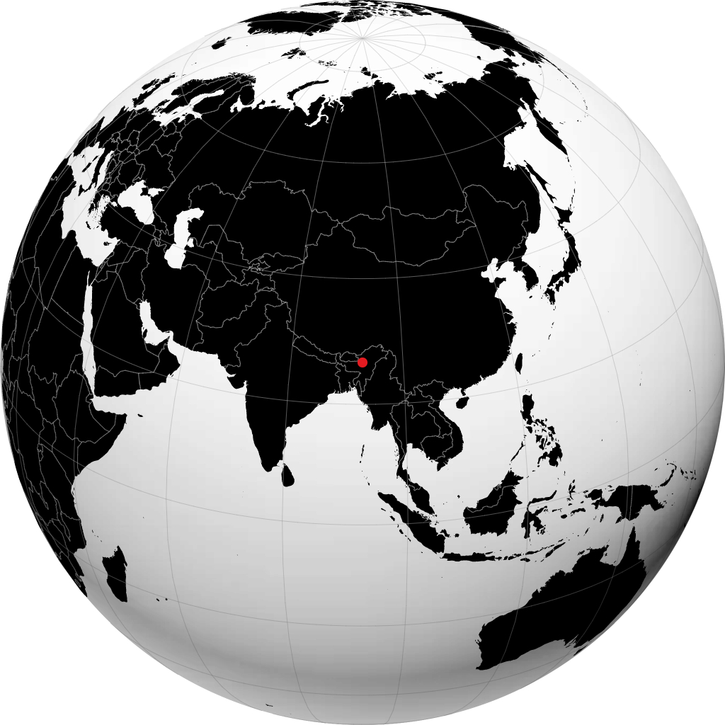 Tezpur trên quả địa cầu
