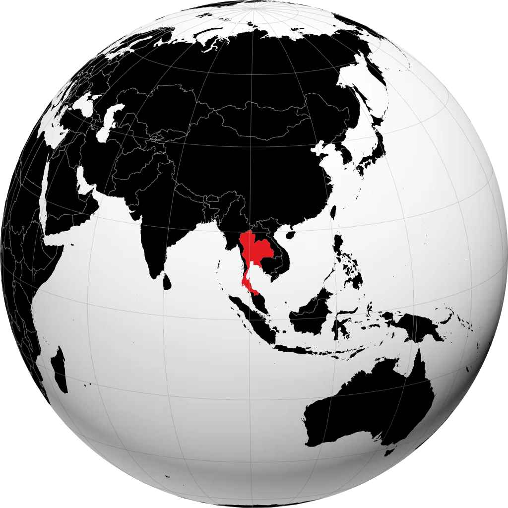 Thái Lan trên quả địa cầu
