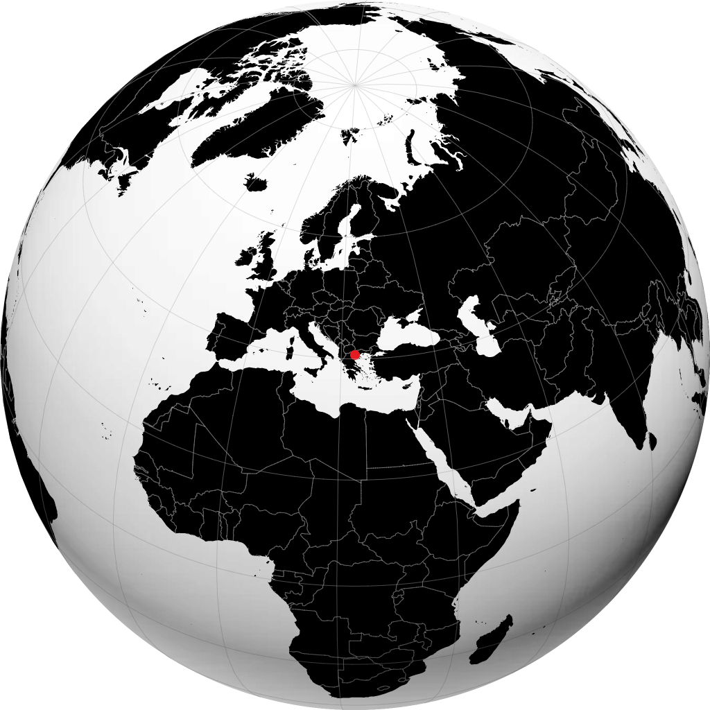 Thessaloniki trên quả địa cầu