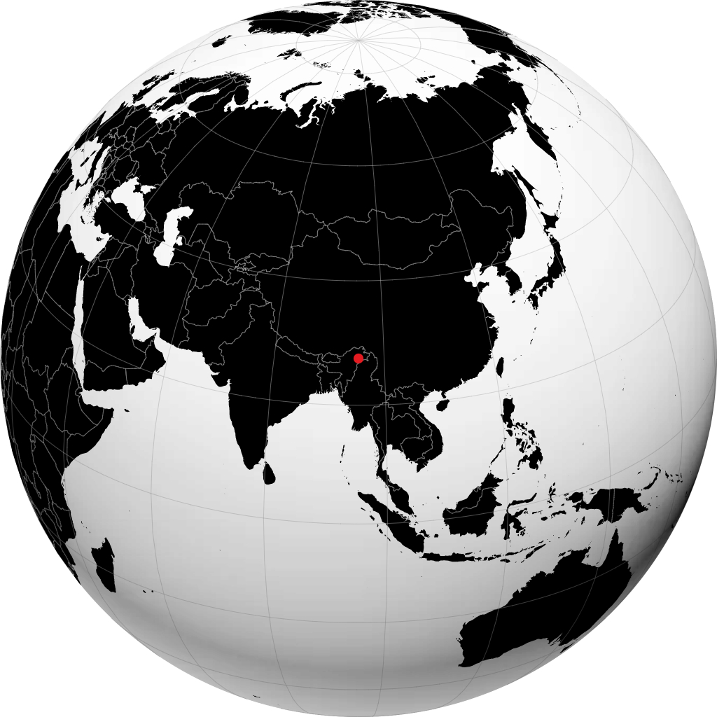 Tinsukia trên quả địa cầu