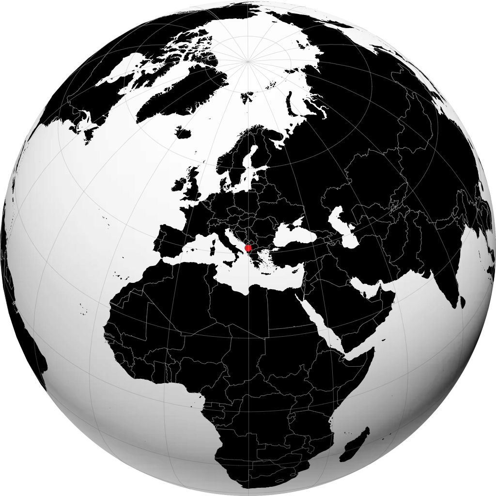 Tirana trên quả địa cầu
